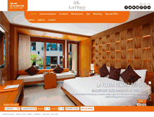 Tablet Screenshot of laflorapatong.com